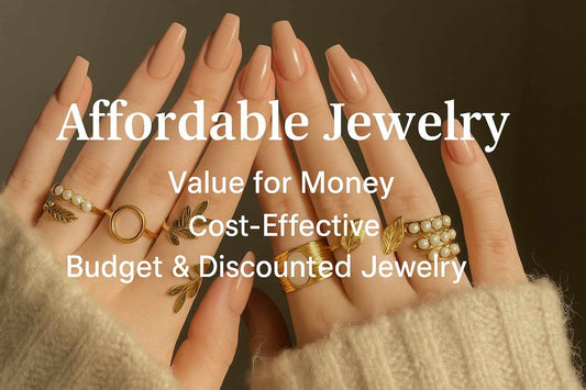 Women showing affordable stylish imitation rings in fingers