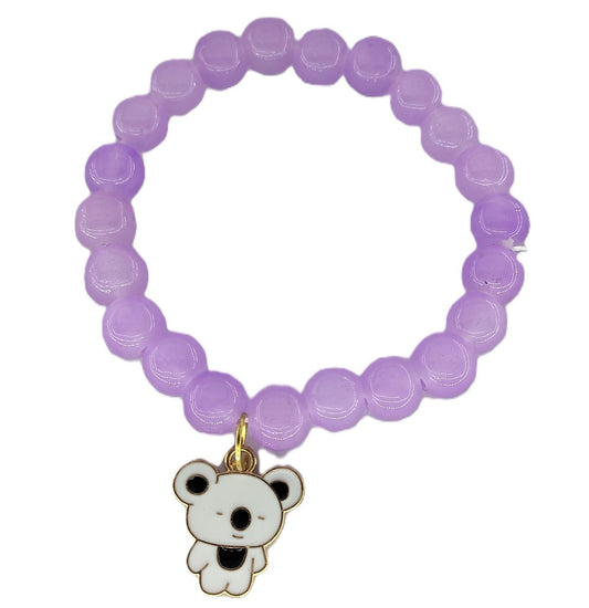 Trendy Color Beaded Charm Bracelet Set | Evil Eye, Butterfly, Teddy & Flower Designs