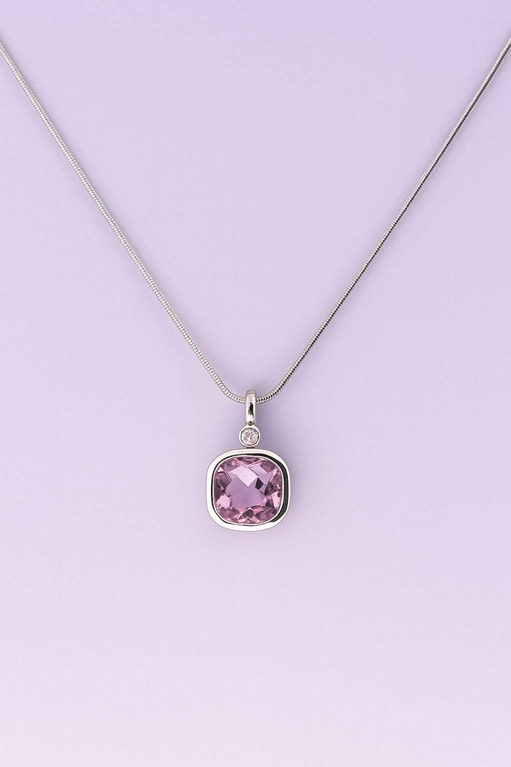 "Colorful square stone options for interchangeable pendants"