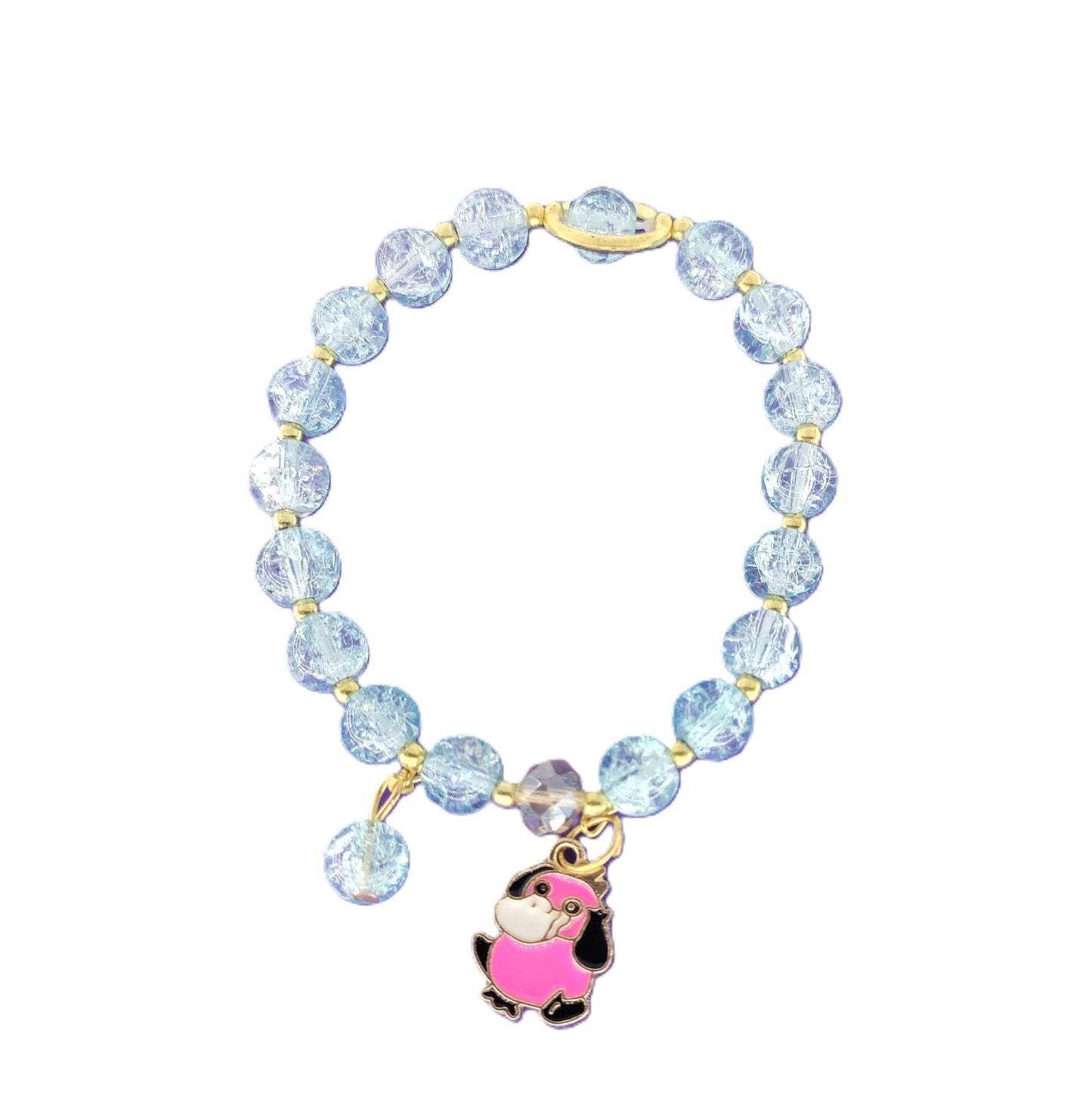 Colorful Beaded Charm Bracelet Collection | Unicorn, Cherry, Flower, Bunny & Evil Eye Designs