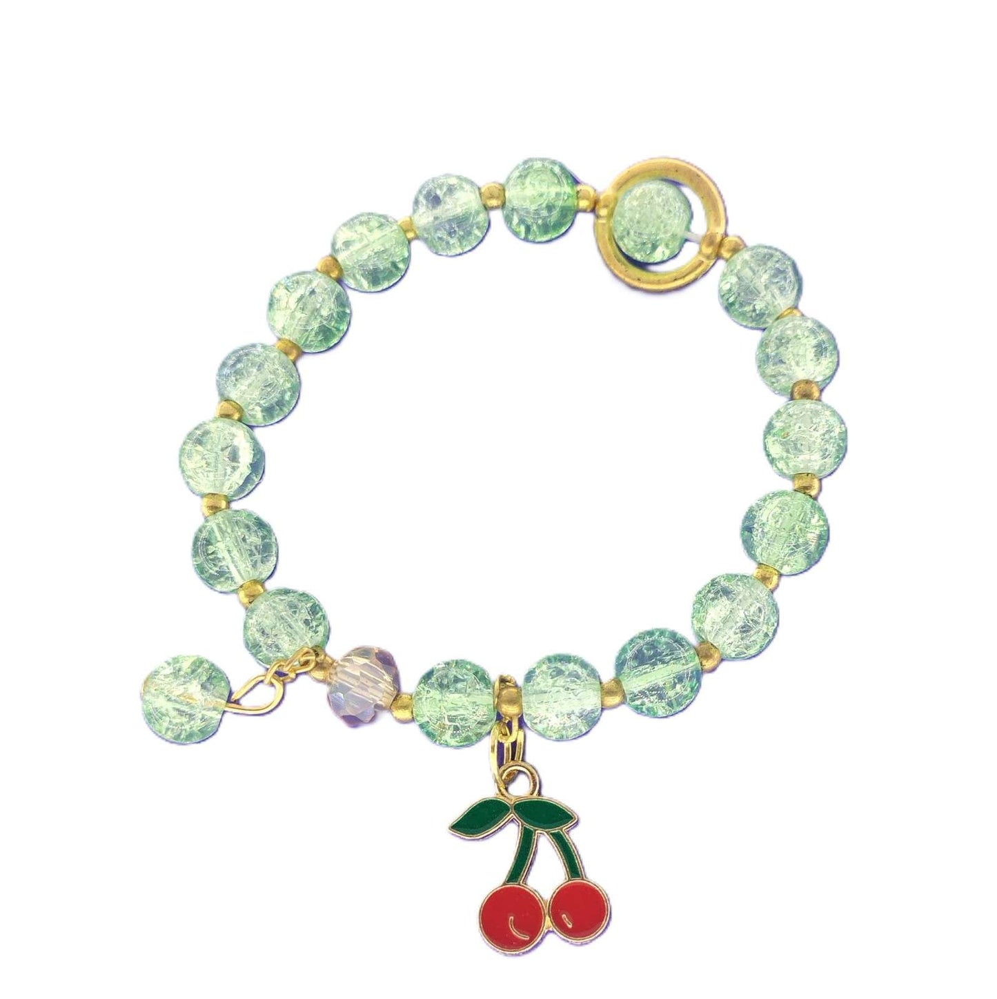 Colorful Beaded Charm Bracelet Collection | Unicorn, Cherry, Flower, Bunny & Evil Eye Designs