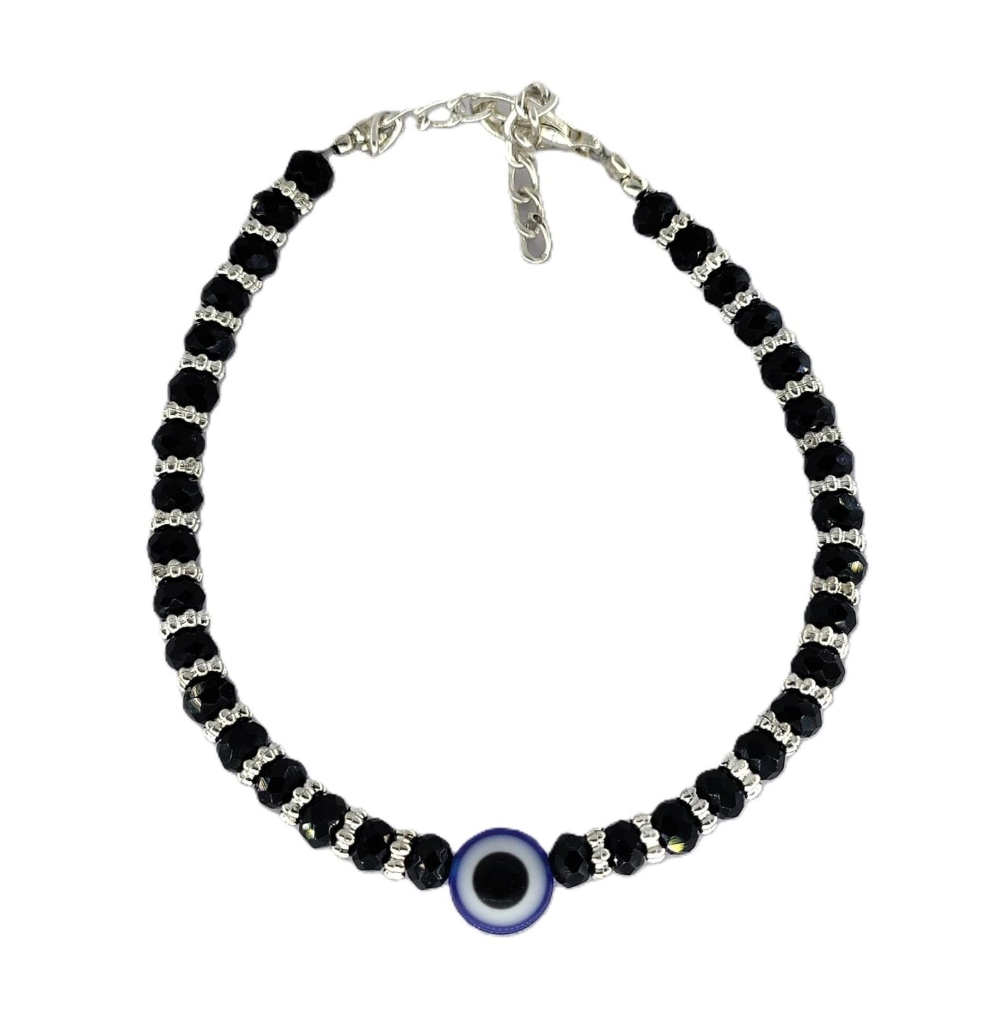 Trendy Color Beaded Charm Bracelet Set | Evil Eye, Butterfly, Teddy & Flower Designs