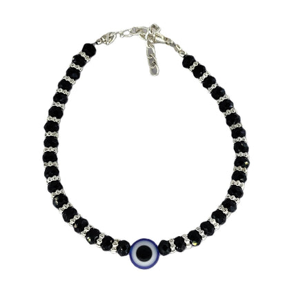 Trendy Color Beaded Charm Bracelet Set | Evil Eye, Butterfly, Teddy & Flower Designs