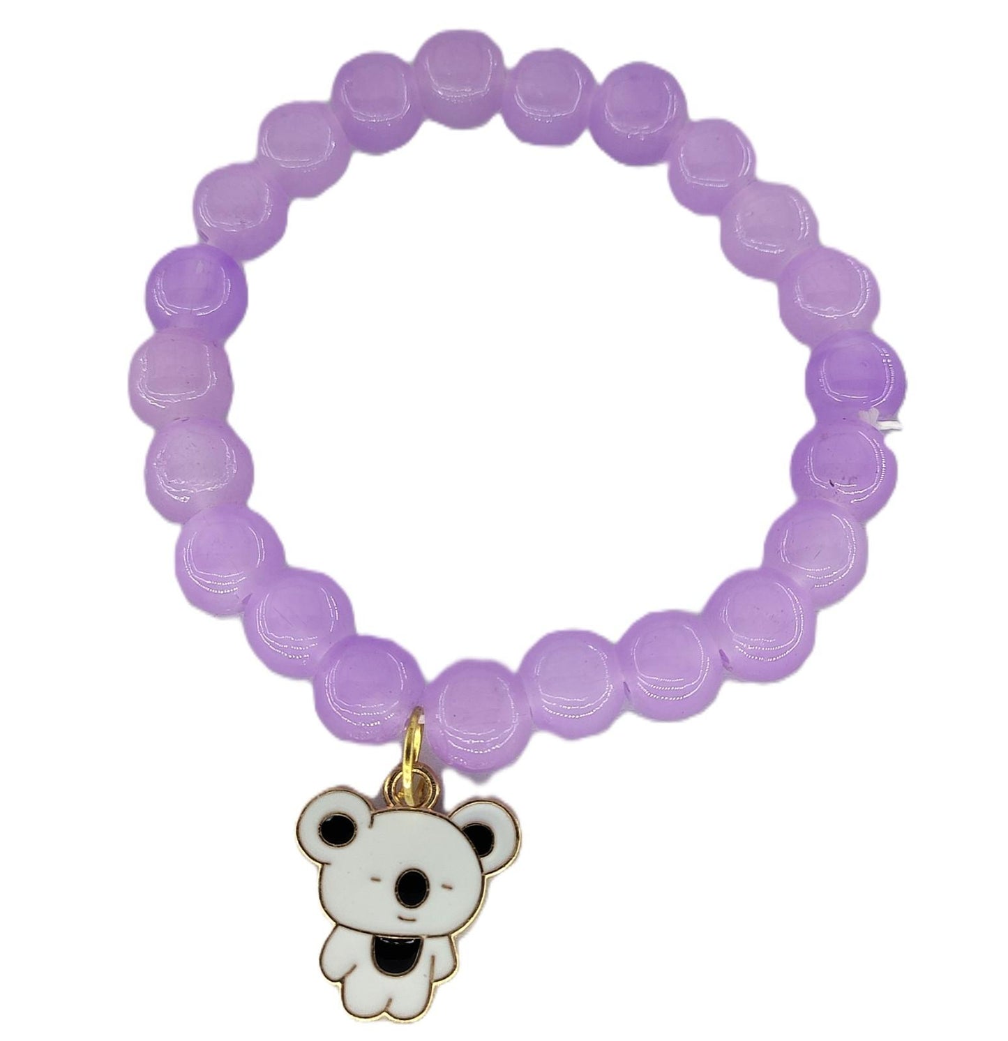 Trendy Color Beaded Charm Bracelet Set | Evil Eye, Butterfly, Teddy & Flower Designs