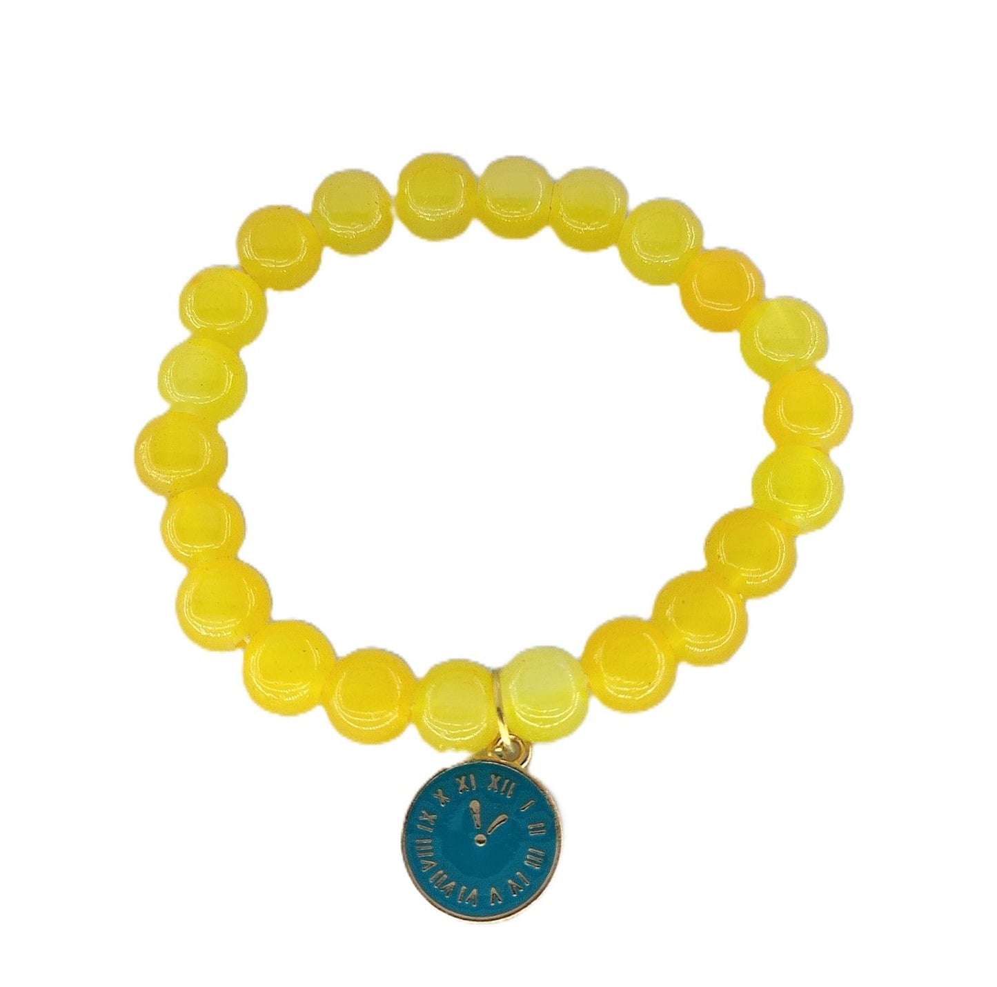 Trendy Color Beaded Charm Bracelet Set | Evil Eye, Butterfly, Teddy & Flower Designs