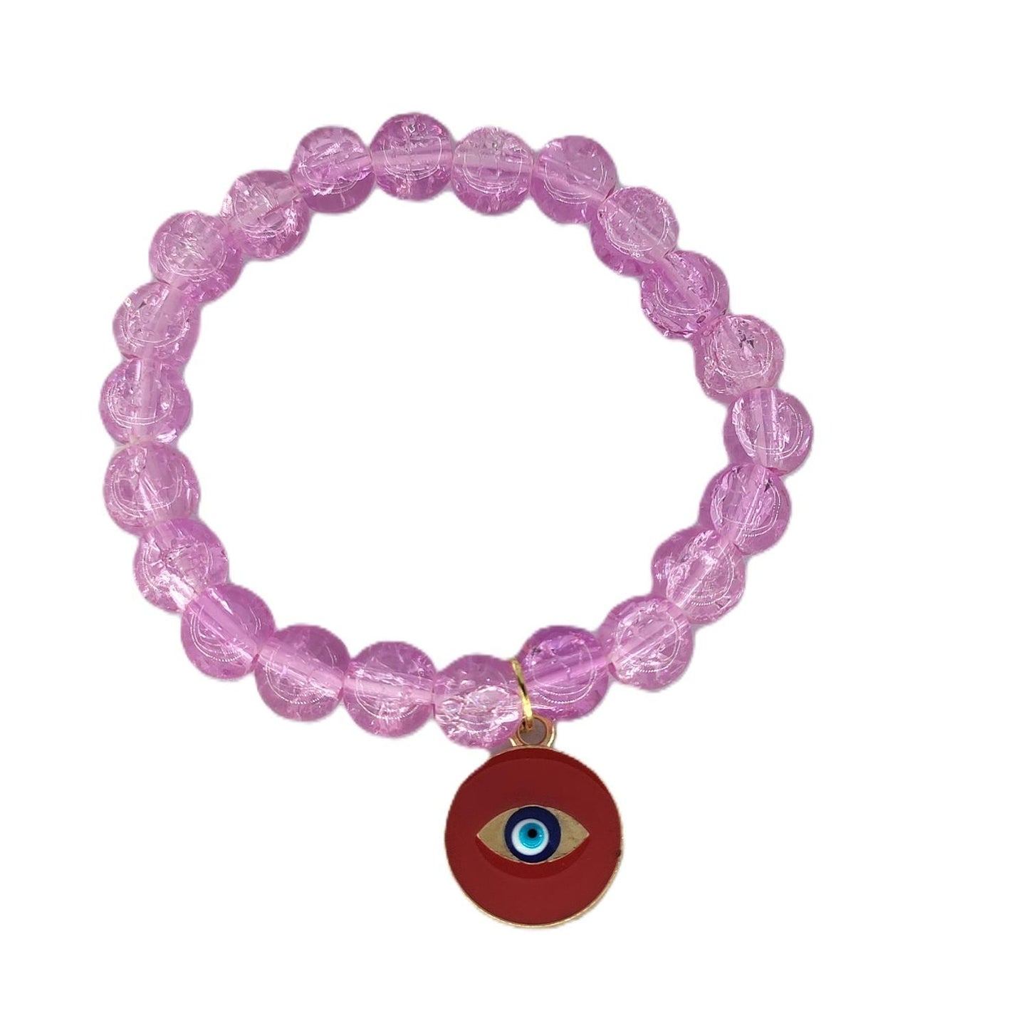 Trendy Color Beaded Charm Bracelet Set | Evil Eye, Butterfly, Teddy & Flower Designs