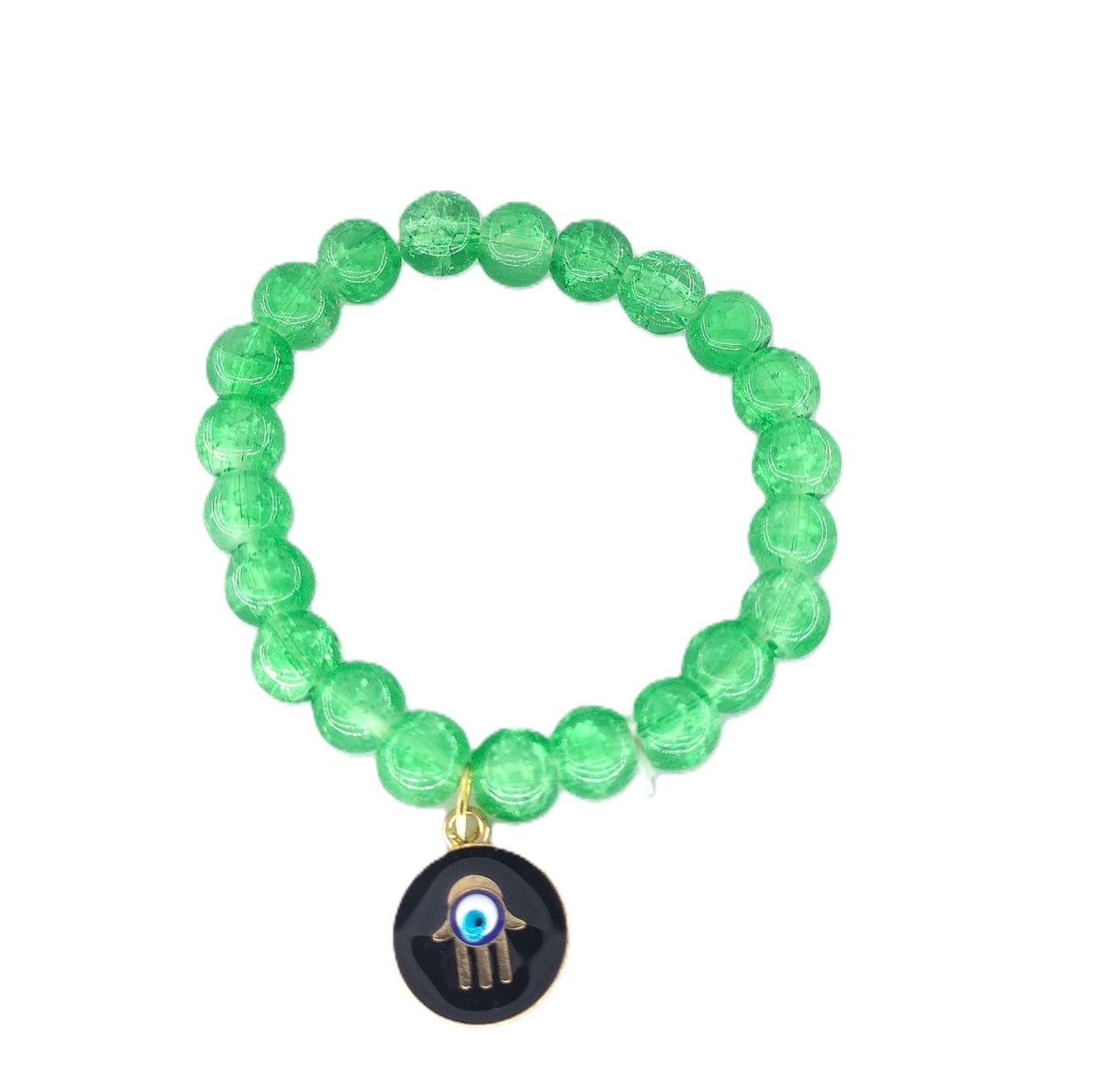 Trendy Color Beaded Charm Bracelet Set | Evil Eye, Butterfly, Teddy & Flower Designs