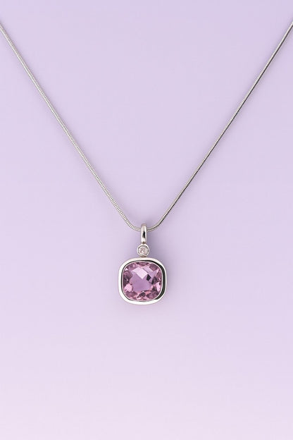 "Colorful square stone options for interchangeable pendants"

