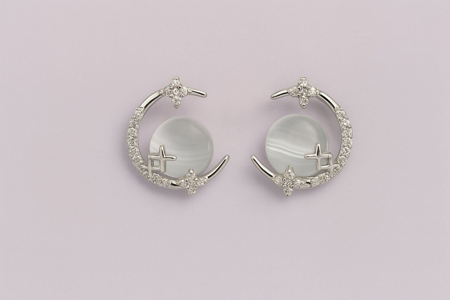 moon-star-crystal-stud-earrings-silver-tone-front-view