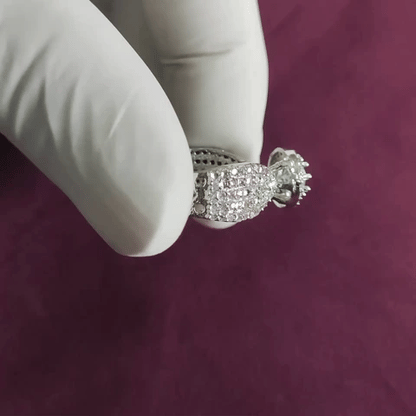 Adjustable Luxury Double Layer AD Ring