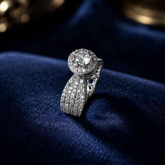 Adjustable Luxury Double Layer AD Ring