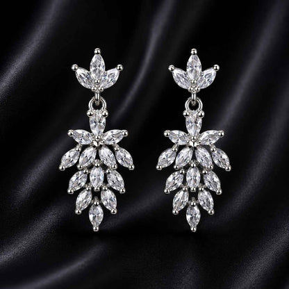 Luxury AD Floral Drop Earrings