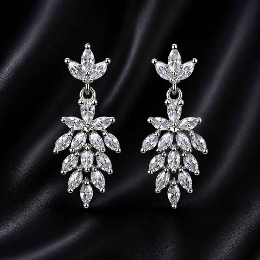 Luxury AD Floral Drop Earrings