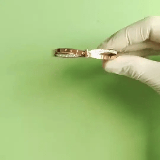 Gold-Tone Roman Numeral Cuff Bracelet with Crystals – Elegant Women’s Jewellery