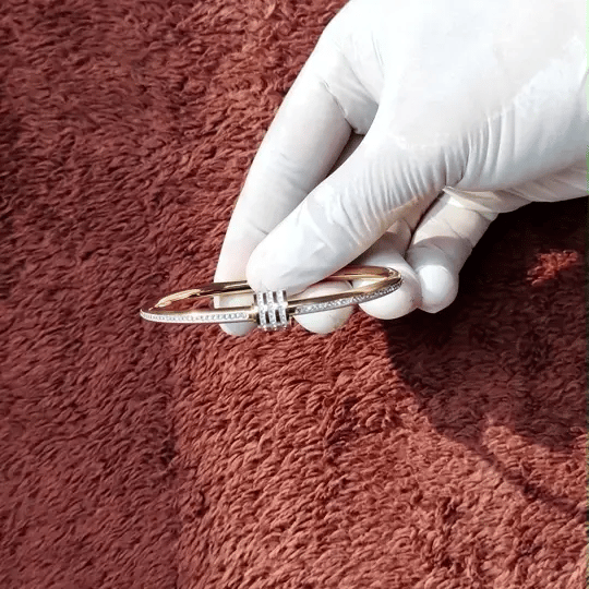 Elegant Butterfly Gold-Tone Bracelet with Sparkling Stones